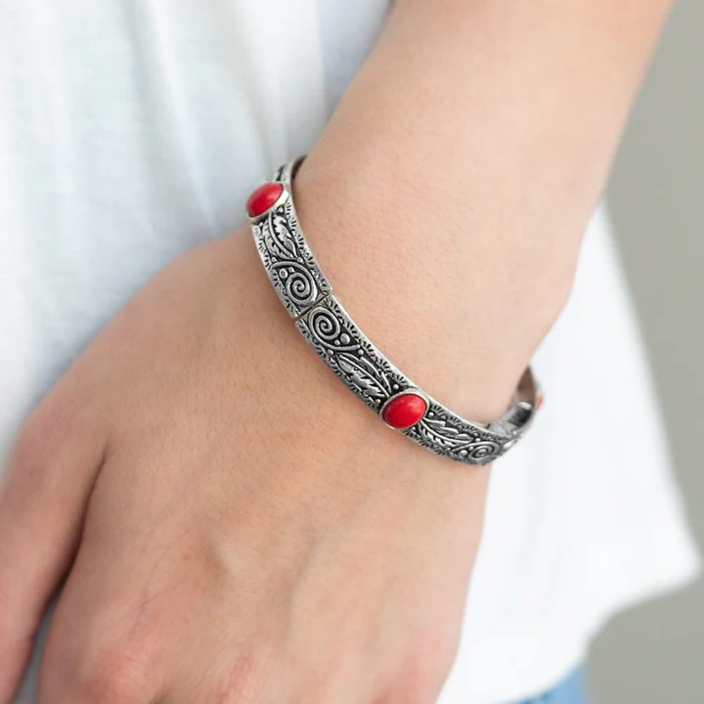 Paparazzi Wild West Story Bracelet - Red